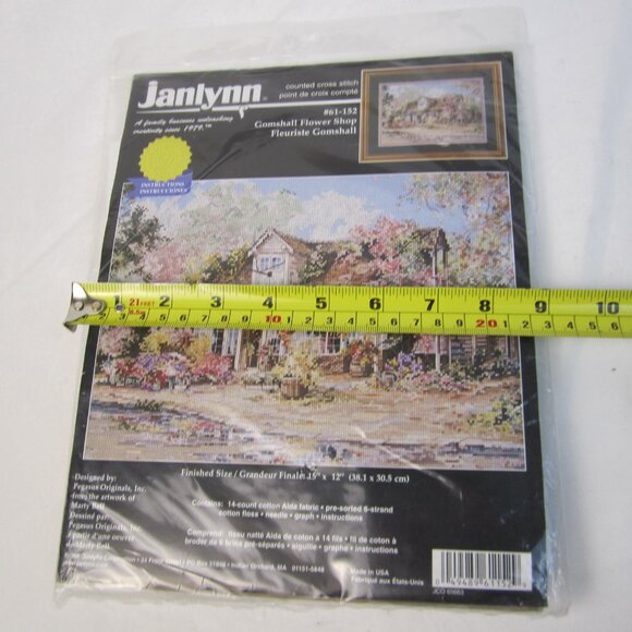 Janlynn GOMSHALL FLOWER SHOP Counted Cross Stitch Kit 61-152 - 15"x 12” - Picture 7 of 8